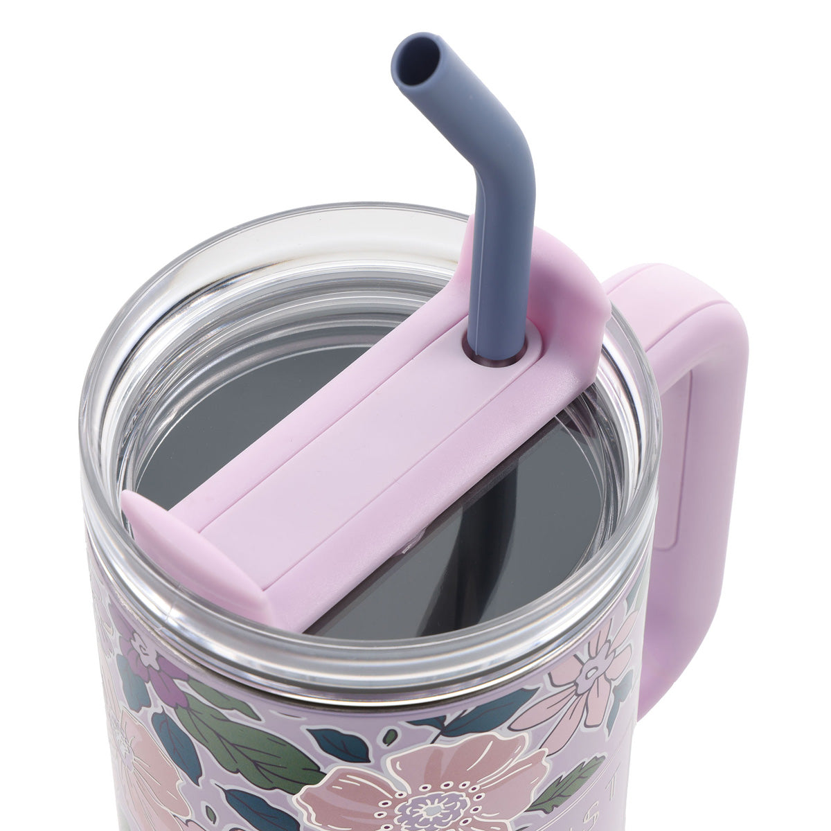 Trust in the Lord with All Your Heart Large Stainless Steel Mug with Handle and Straw