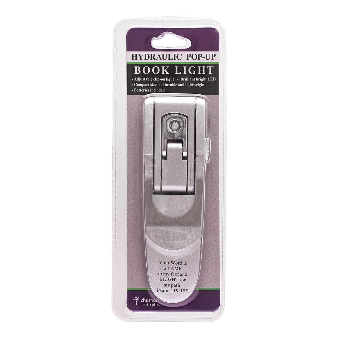 Psalm 119:105 Your Word Is A Lamp Silver Hydraulic Book Light