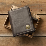 Three Crosses Brown (Genuine Leather Wallet)