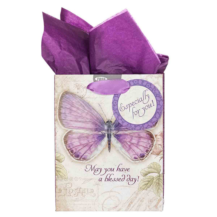 May You Have A Blessed Day Small Gift Bag With Gift Tag - Numbers 6:24