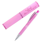Numbers 6:24 The Lord Bless You Pink (Metal Pen In Tube)