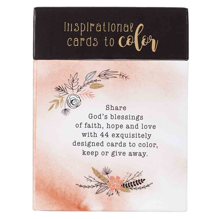 Faith Hope Love (Coloring Boxed Cards)