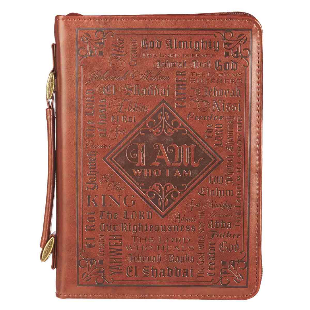 Names of God Brown Faux Leather Bible Bag