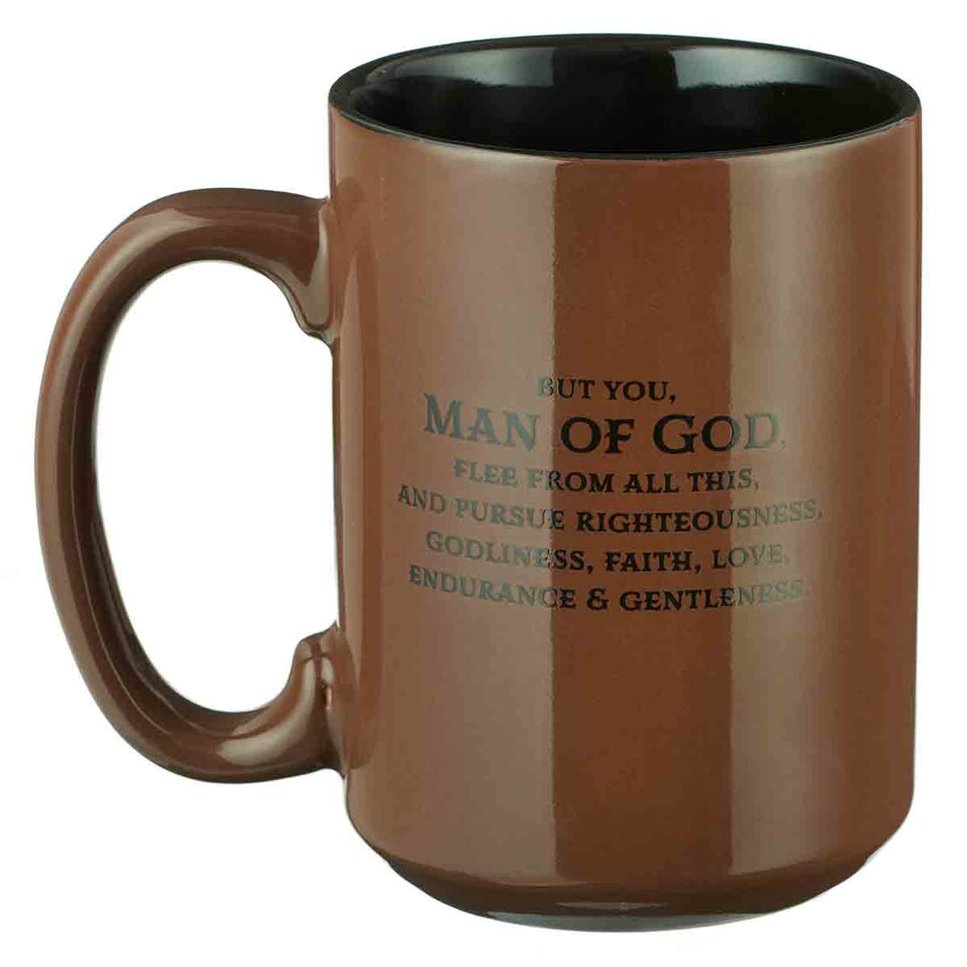 Man Of God Ceramic Mug - 1 Timothy 6:11