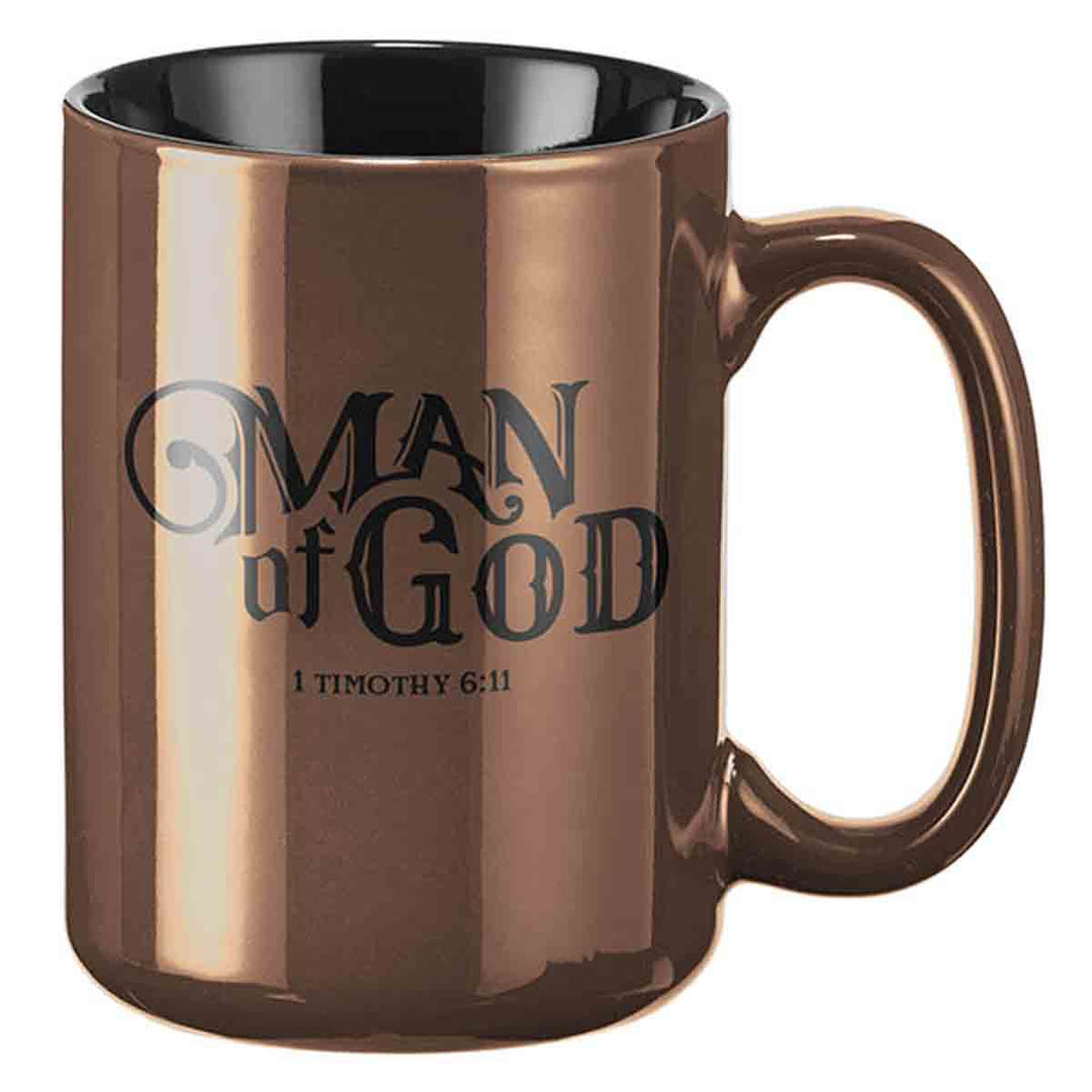 Man Of God Ceramic Mug - 1 Timothy 6:11
