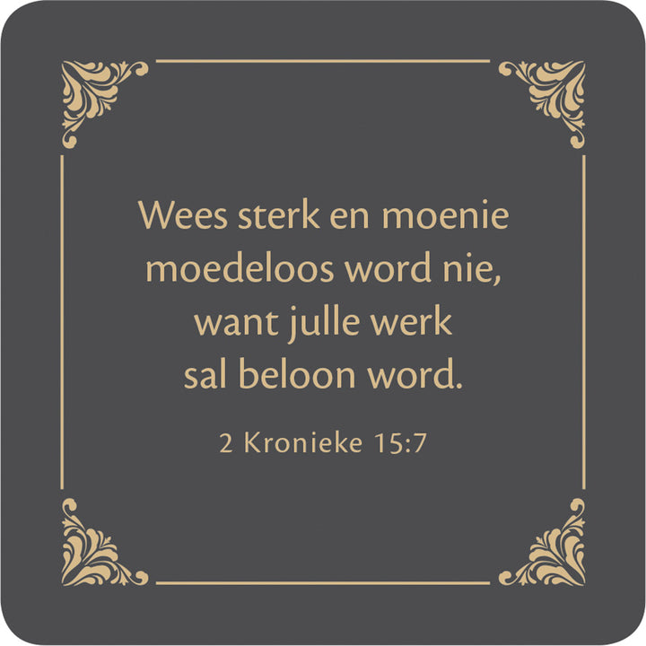 Woord Vir Vandag Afrikaans Cards In Black And Gold Tin