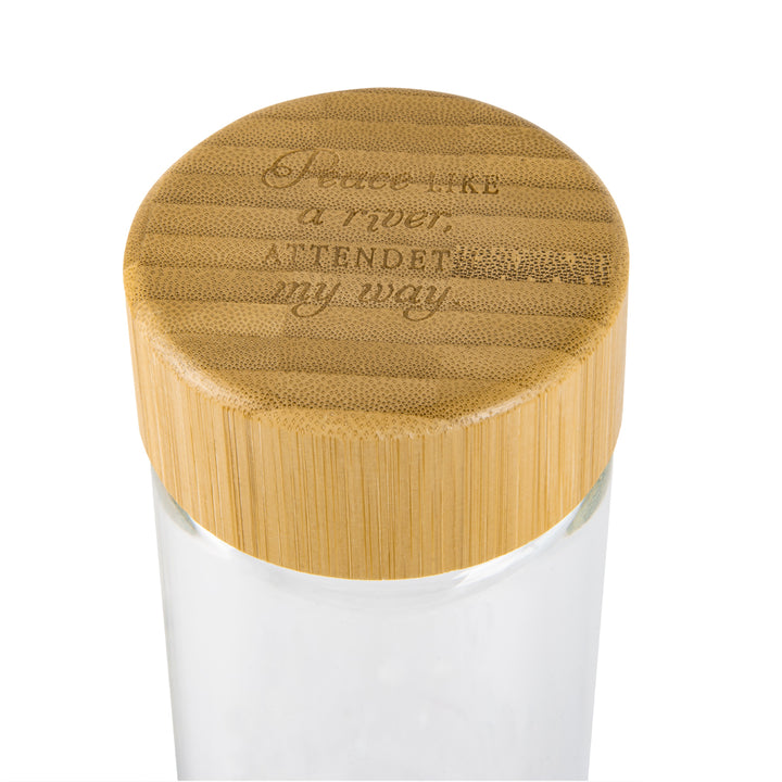 It Is Well With My Soul Glass Water Bottle With Sleeve