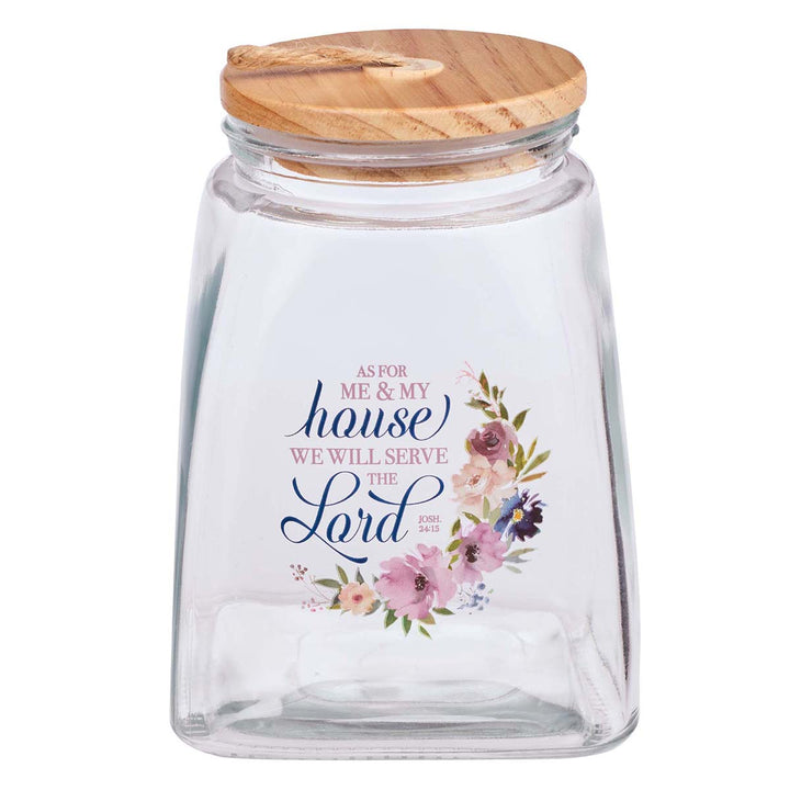 As For Me And My House Glass Gratitude Jar