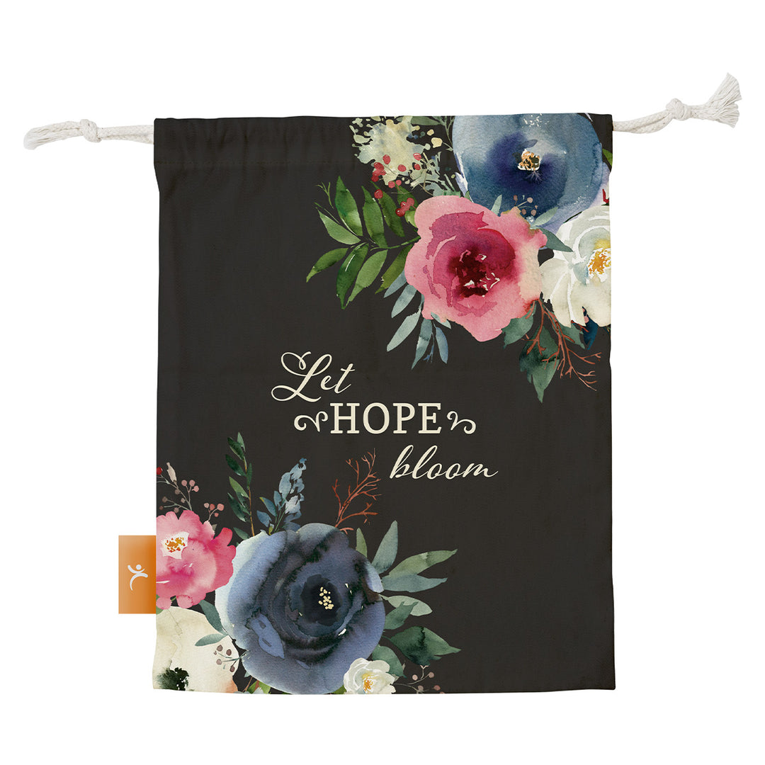 Let Hope Bloom Small Drawstring Bag