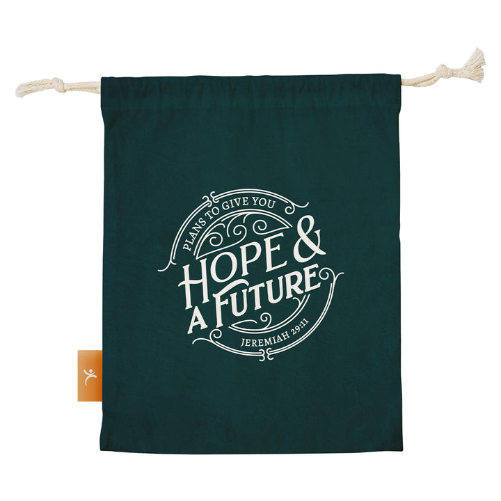 Hope & A Future Small Drawstring Bag - Jeremiah 29:11