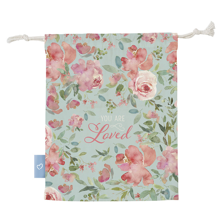 You Are Loved Large Drawstring Bag