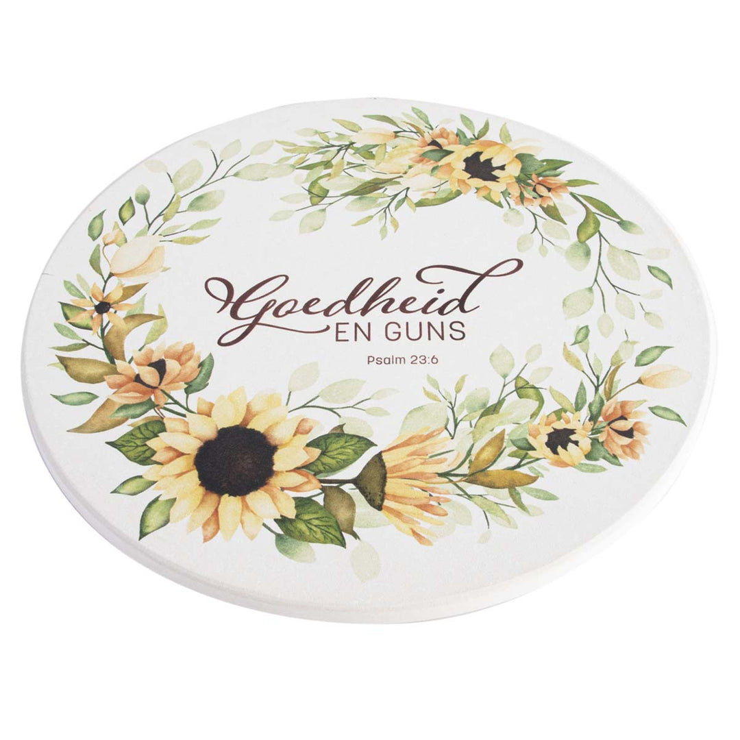 Goedheid En Guns Ceramic Trivet - Psalm 23:6