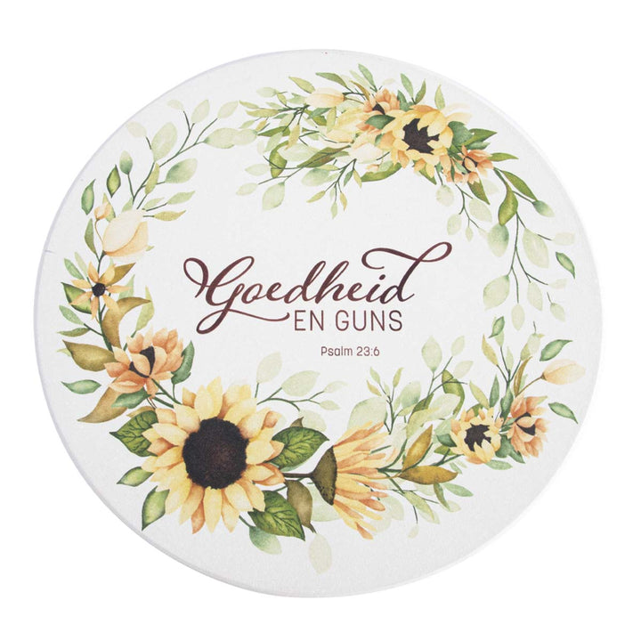 Goedheid En Guns Ceramic Trivet - Psalm 23:6