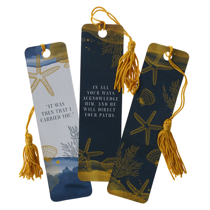 Footprints In The Sand (Pack Of 3)(Bookmark With Tassel)
