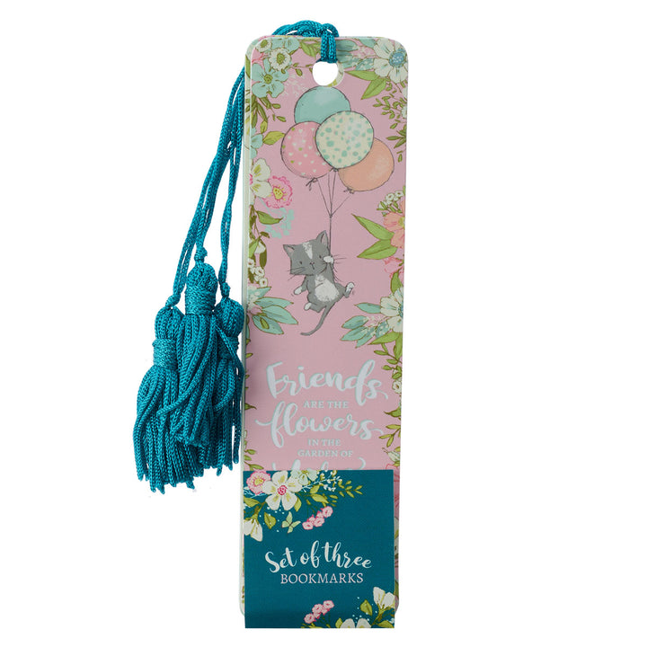 Friends Are The Flowers In The Garden Of Life (Pack Of 3)(Bookmark With Tassel)