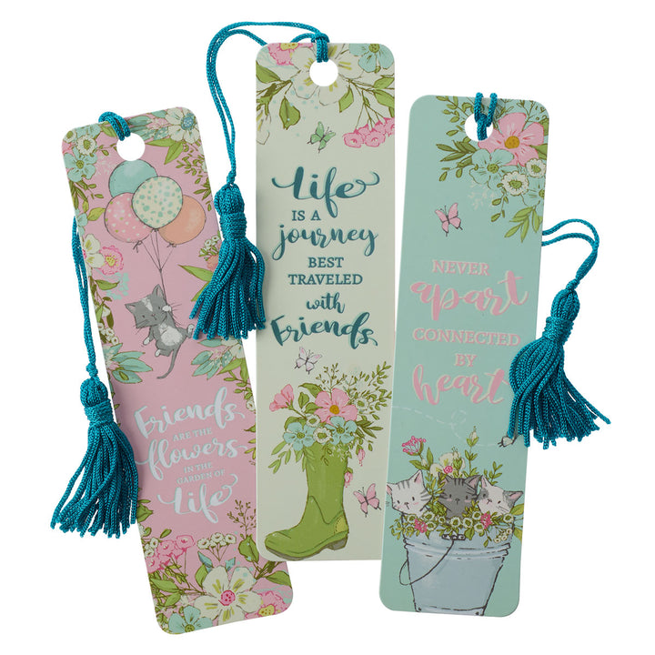 Friends Are The Flowers In The Garden Of Life (Pack Of 3)(Bookmark With Tassel)