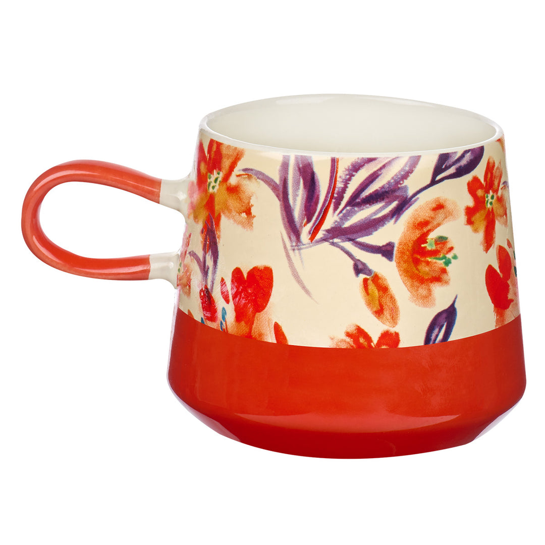 Be Constant In Prayer Floral Orange Double Mold Ceramic Mug