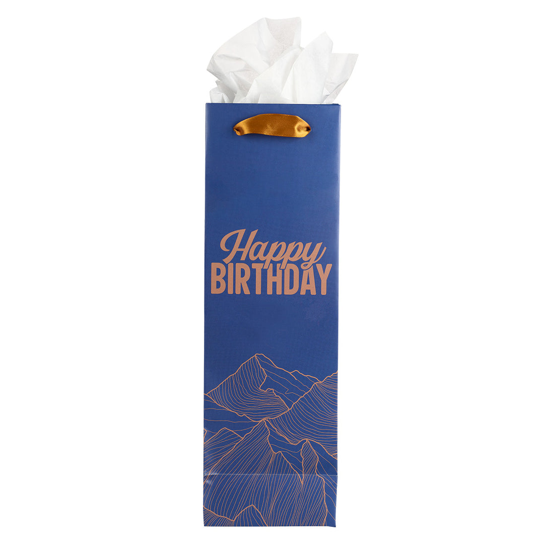 Happy Birthday Bottle Gift Bag