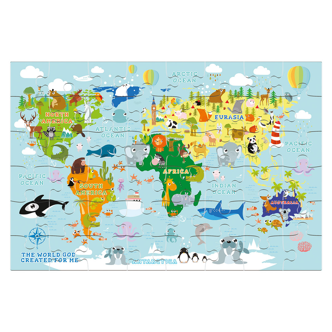 The World God Created For Me Ecclesiastes 3:11 (48 Jumbo Pieces)(Cardboard Puzzle)