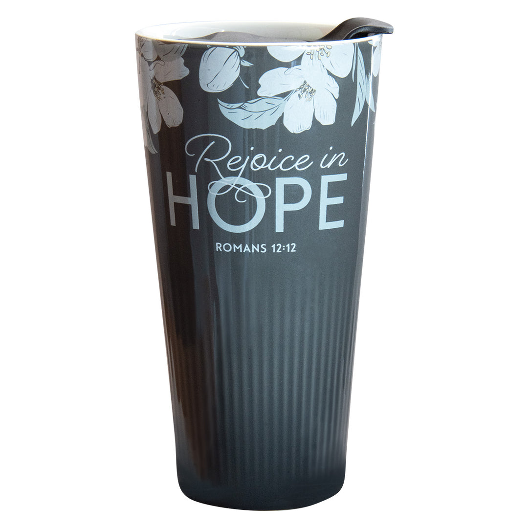 Rejoice In Hope Ceramic Travel Mug