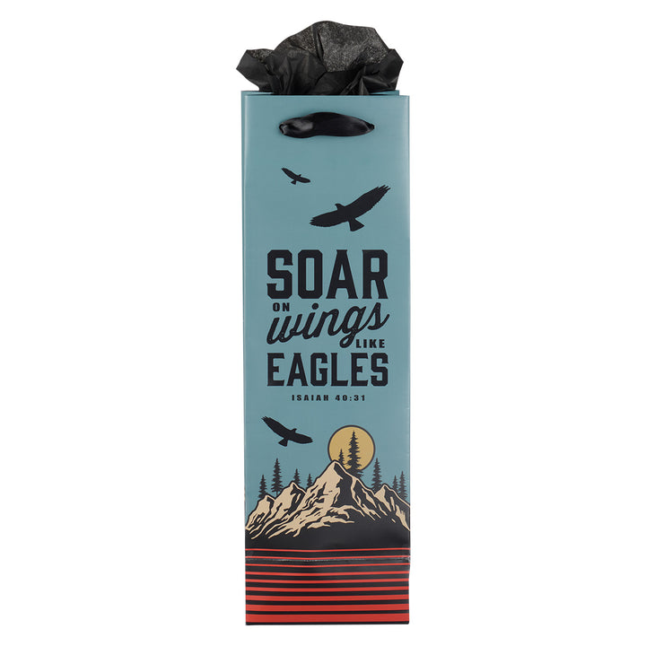 Soar On Wings Like Eagles Bottle Gift Bag