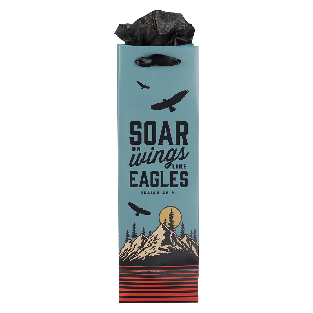 Soar On Wings Like Eagles Bottle Gift Bag