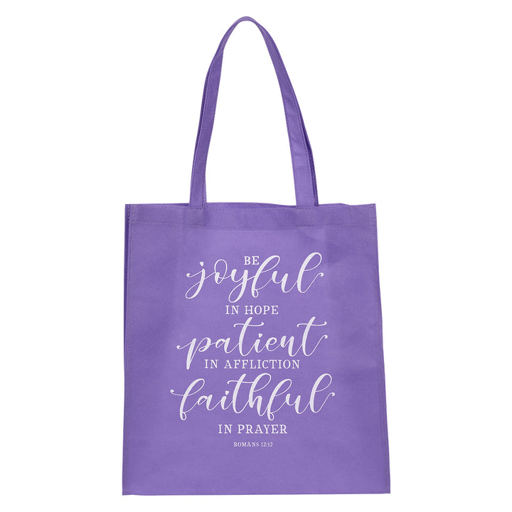 Be Joyful In Hope Patient In Affliction Non-Woven Tote Bag - Romans 12:12