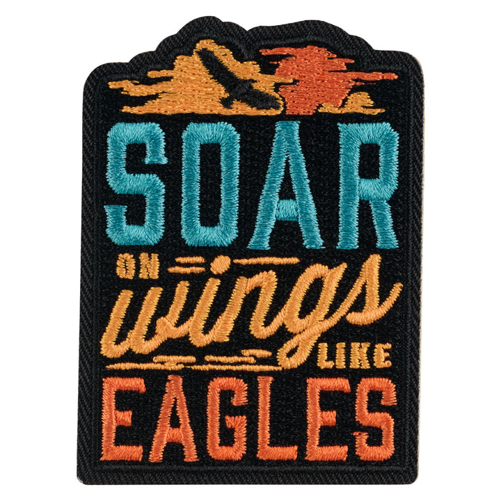 Soar On Wings Like Eagles Square (Iron-OnPatch)