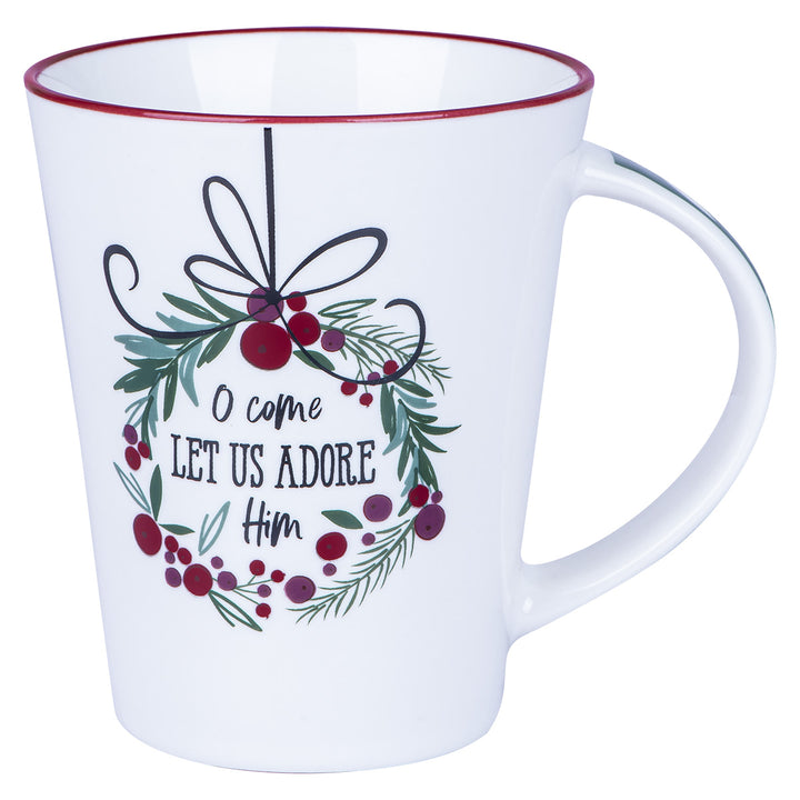 O Come Let Us Adore Him Ceramic Mug