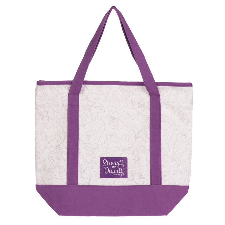 Strength And Dignity Canvas Tote Bag - Prov. 31:25