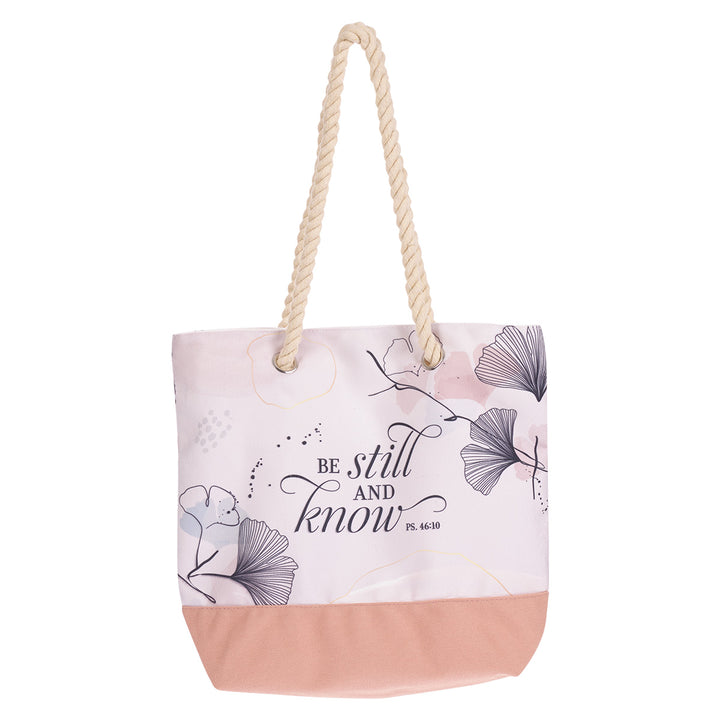 Be Still And Know Canvas Tote Bag - Psalm 46:10