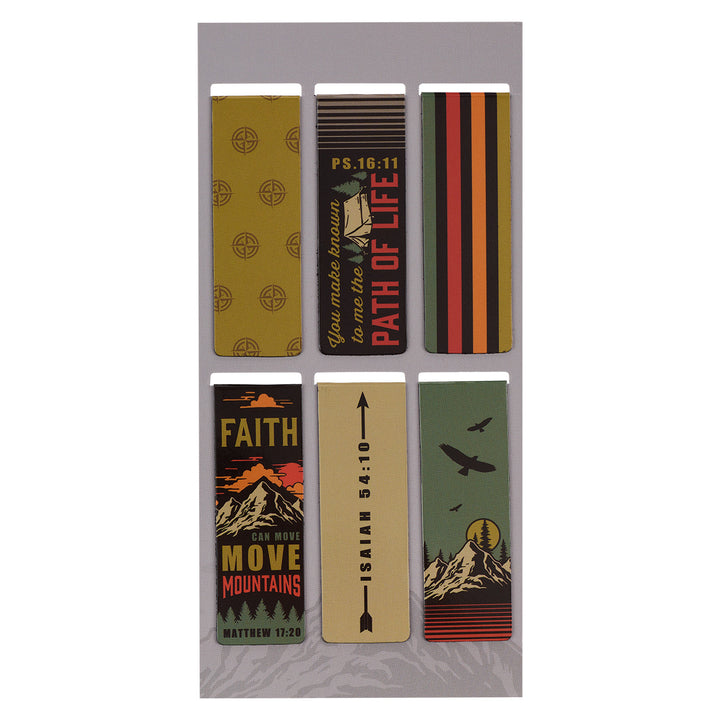 Faith Moves Mountains Magnetic Bookmarks Set Of 6