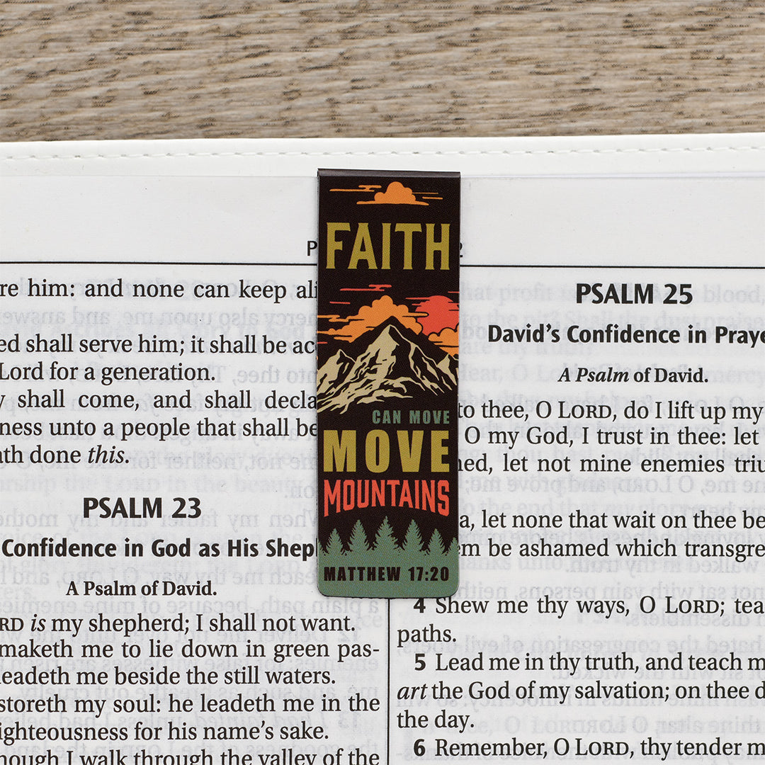 Faith Moves Mountains Magnetic Bookmarks Set Of 6