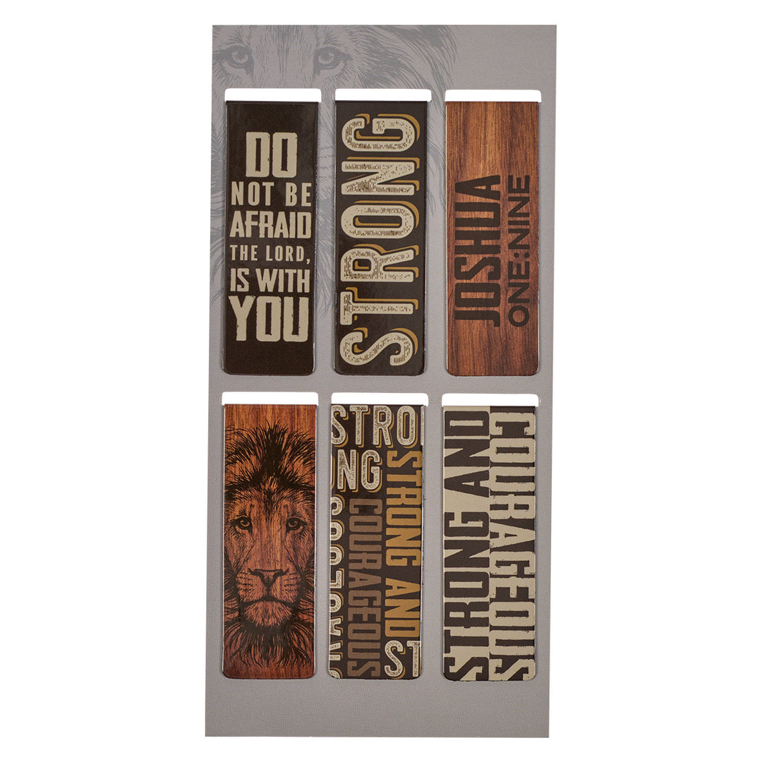 Strong And Courageous Magnetic Bookmarks Set Of 6