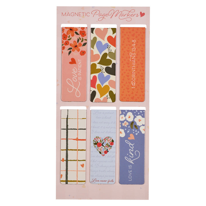 Love Is Patient Love Is Kind Magnetic Bookmarks Set Of 6