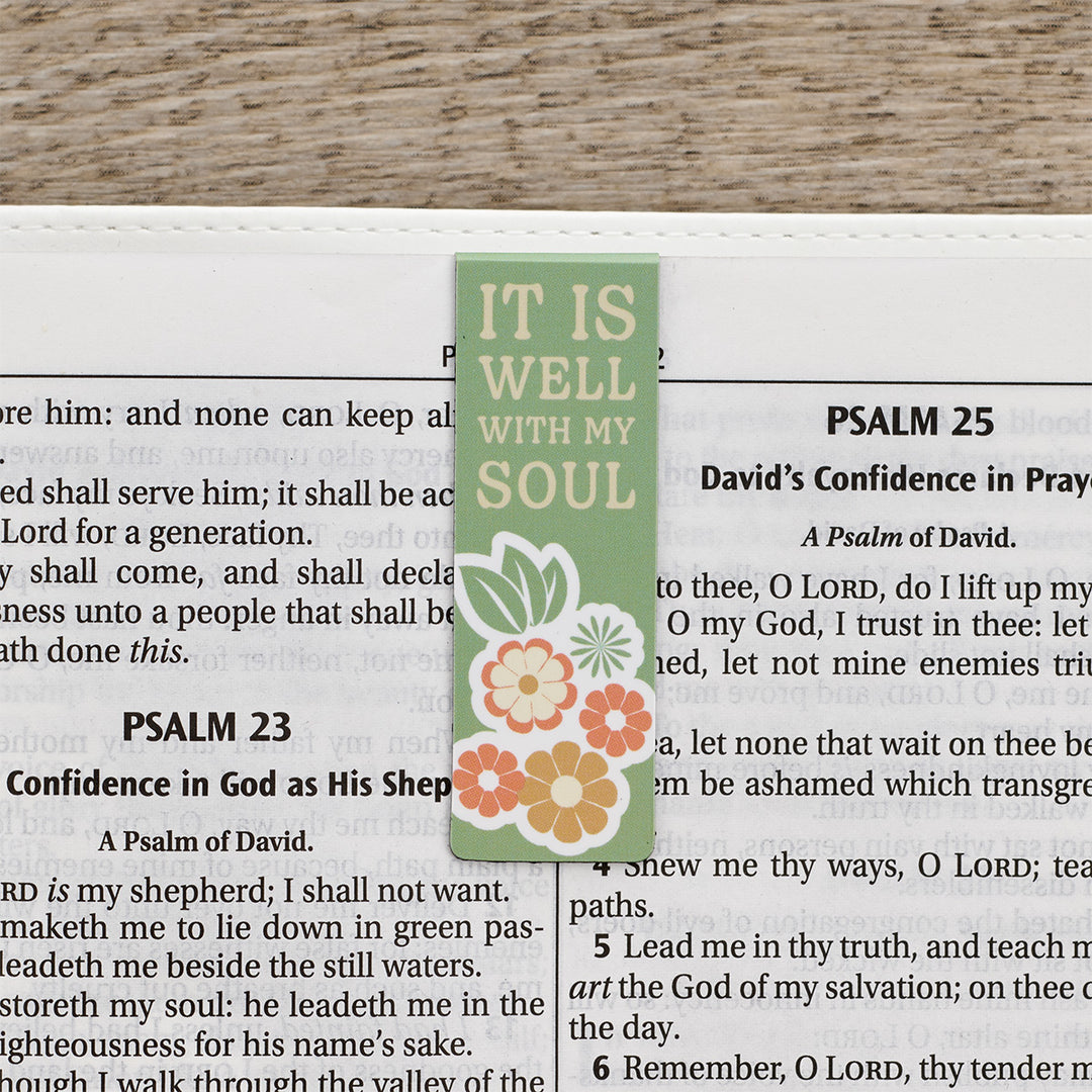 It Is Well With My Soul Magnetic Bookmarks Set Of 6