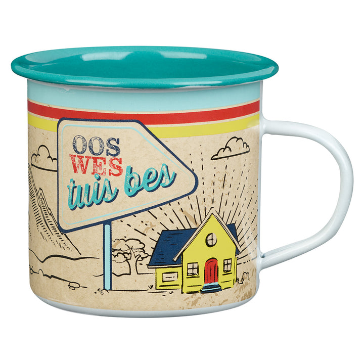 Oos Wes Tuis Bes Enamel Camper Mug