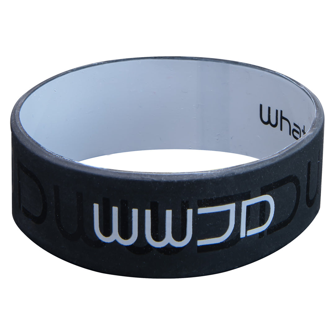 WWJD Black Silicone Wristband