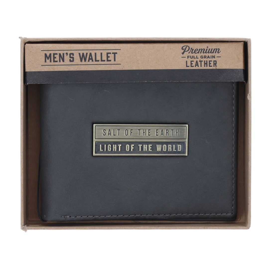 Salt of the Earth, Light of the World Genuine Leather Wallet