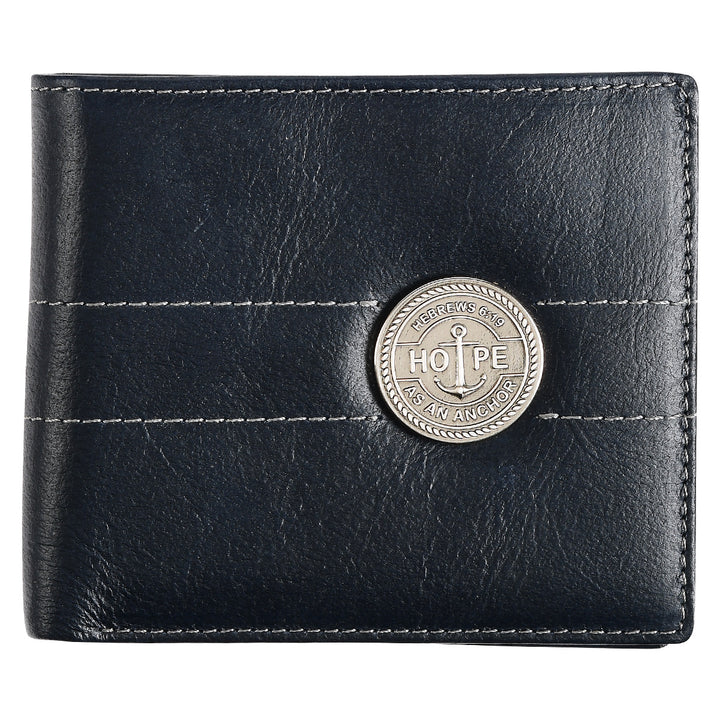 Hope As An Anchor Hebrews 6:19 (Genuine Leather Wallet)