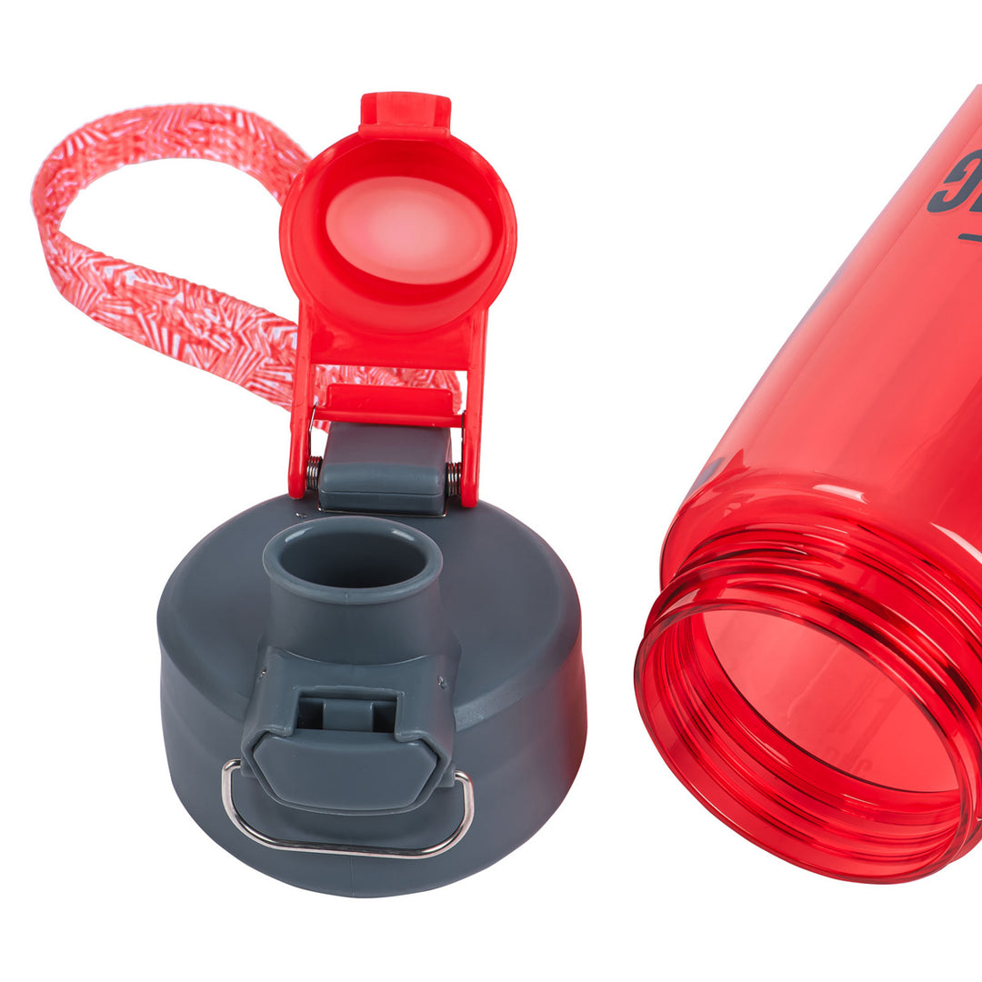 Be Strong Be Brave Be Fearless Red Plastic Water Bottle