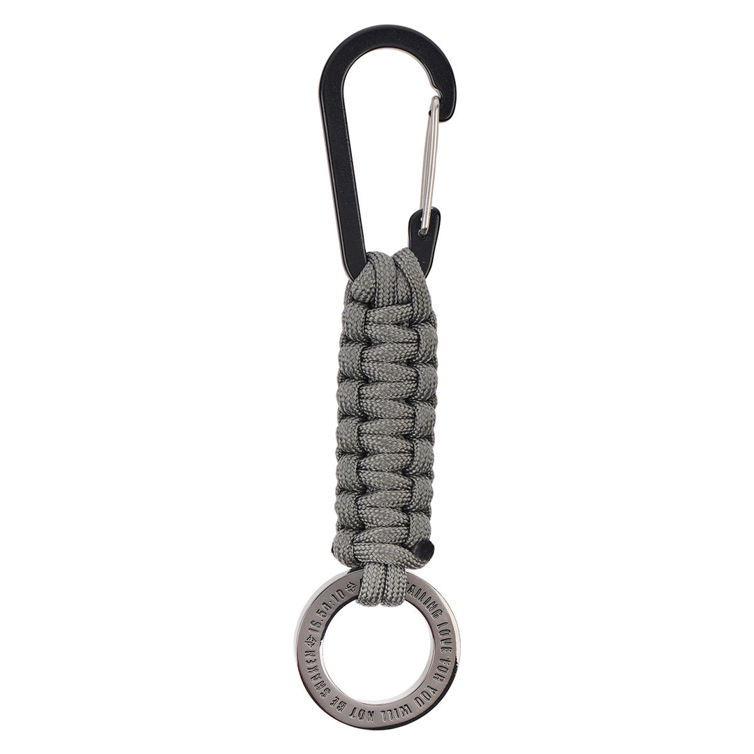 My Unfailing Love For You Will Not Be Shaken Braided Paracord Key Ring