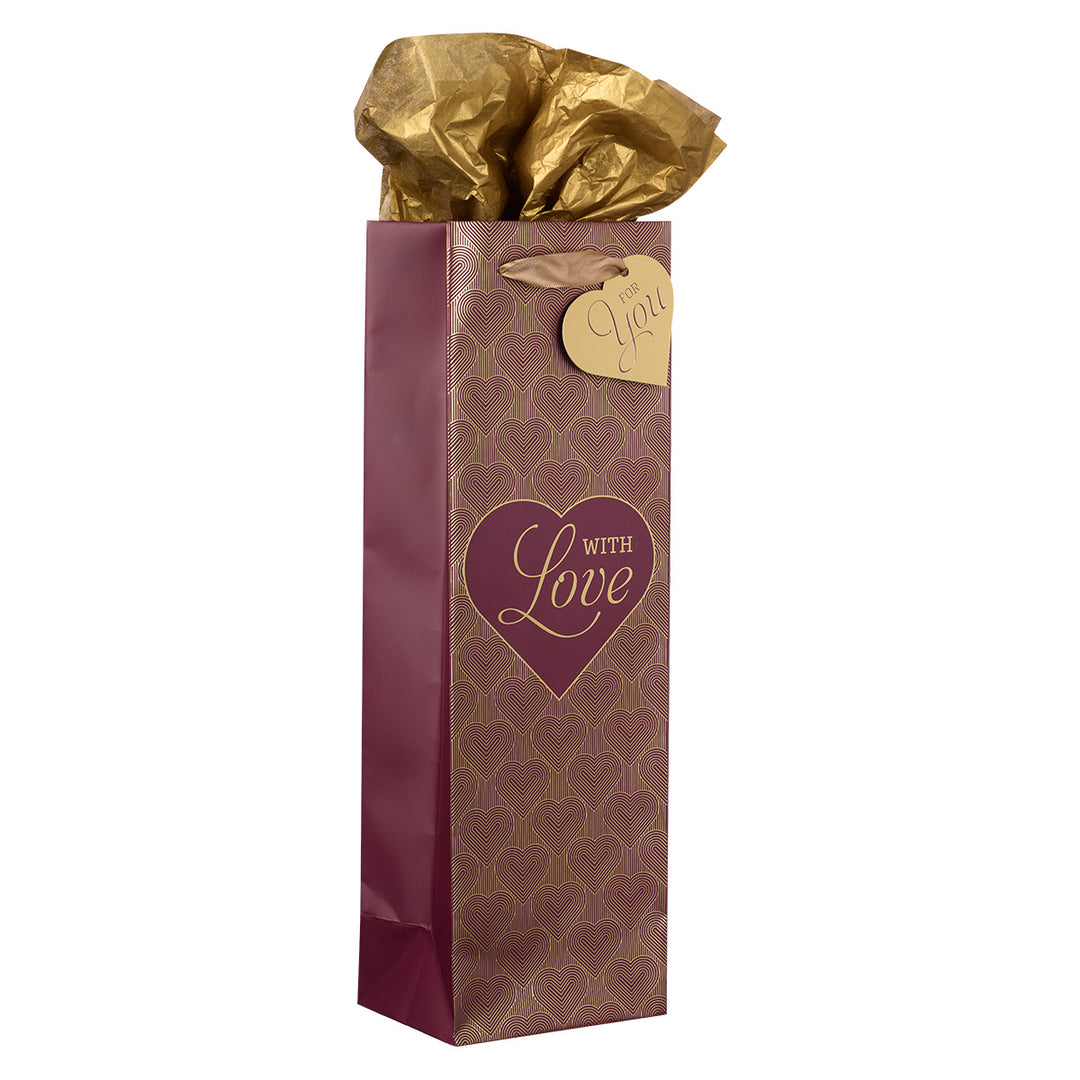 With Love Bottle Gift Bag