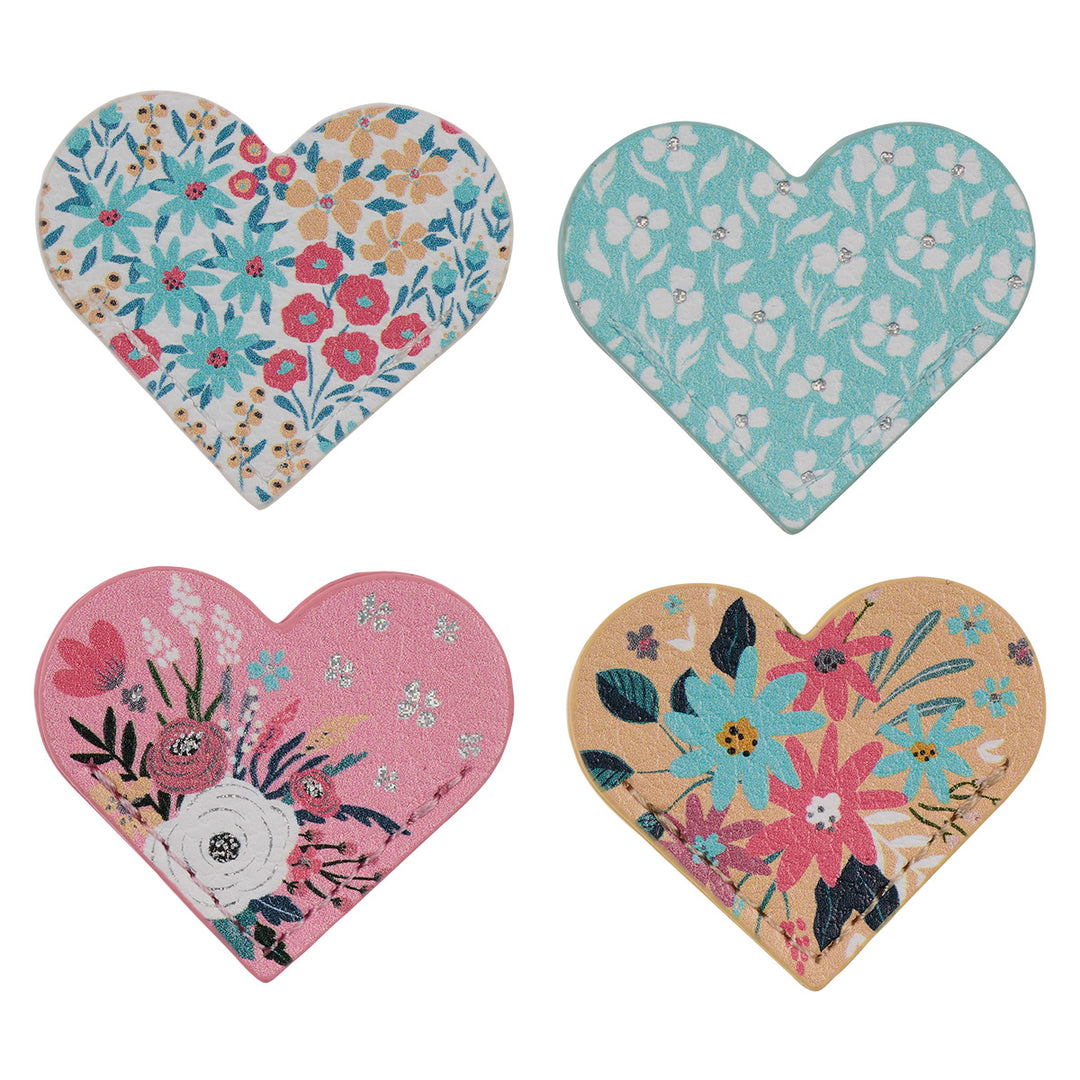 Heart Dream Big Corner Bookmark (Set Of 4)(Faux Leather Pagemarker)