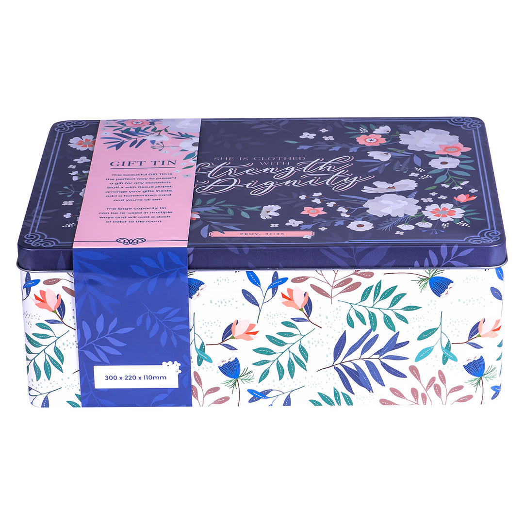 Strength And Dignity Gift Tin - Proverbs 31:25