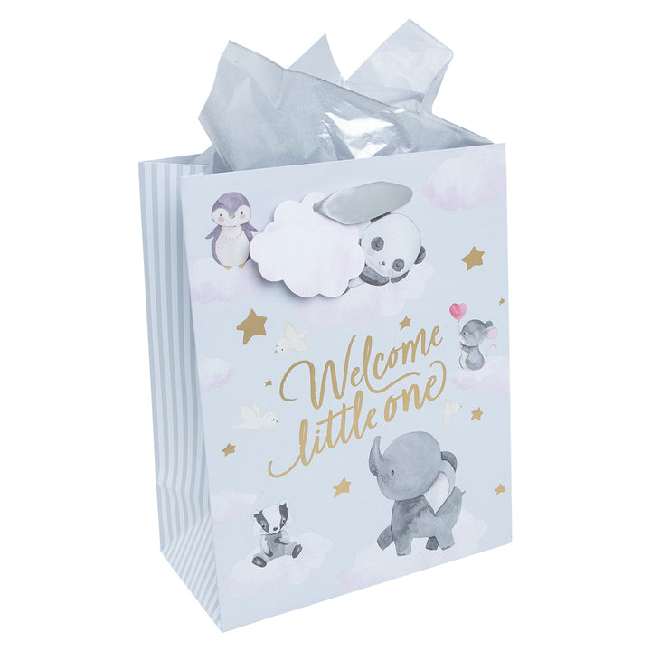Welcome Little One Medium Gift Bag With Gift Tag