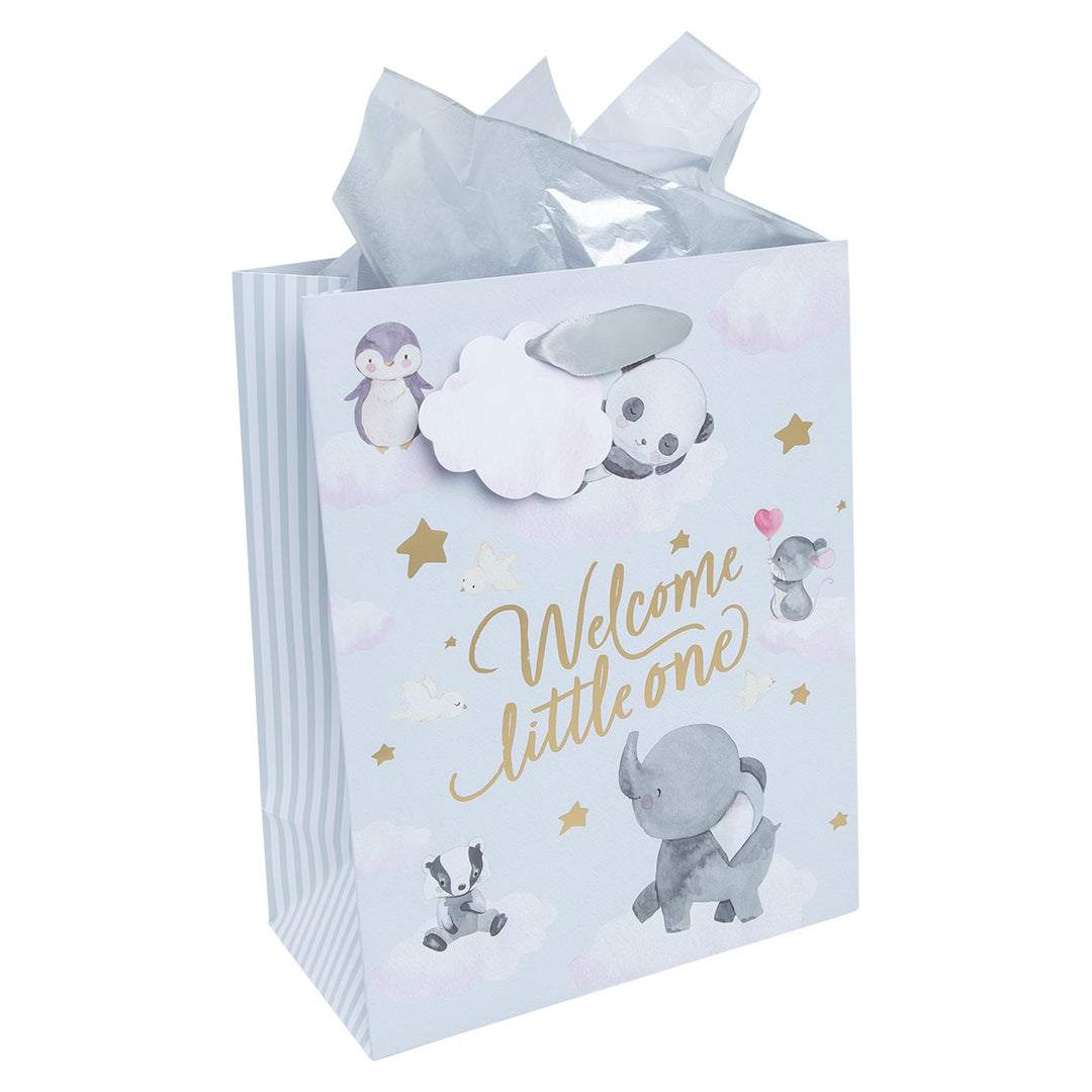 Welcome Little One Medium Gift Bag With Gift Tag