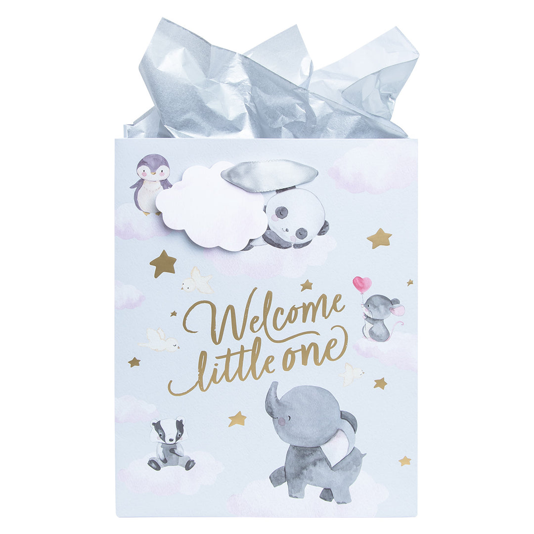 Welcome Little One Medium Gift Bag With Gift Tag