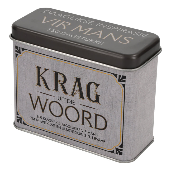 Krag Uit Die Woord Afrikaans Cards In Tin