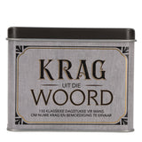 Krag Uit Die Woord Afrikaans Cards In Tin